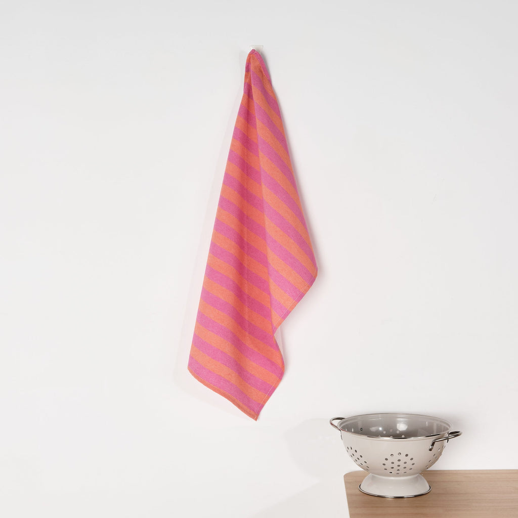 Maglia kitchen towel Fuchsia and Orange Stripe 45x70 cm