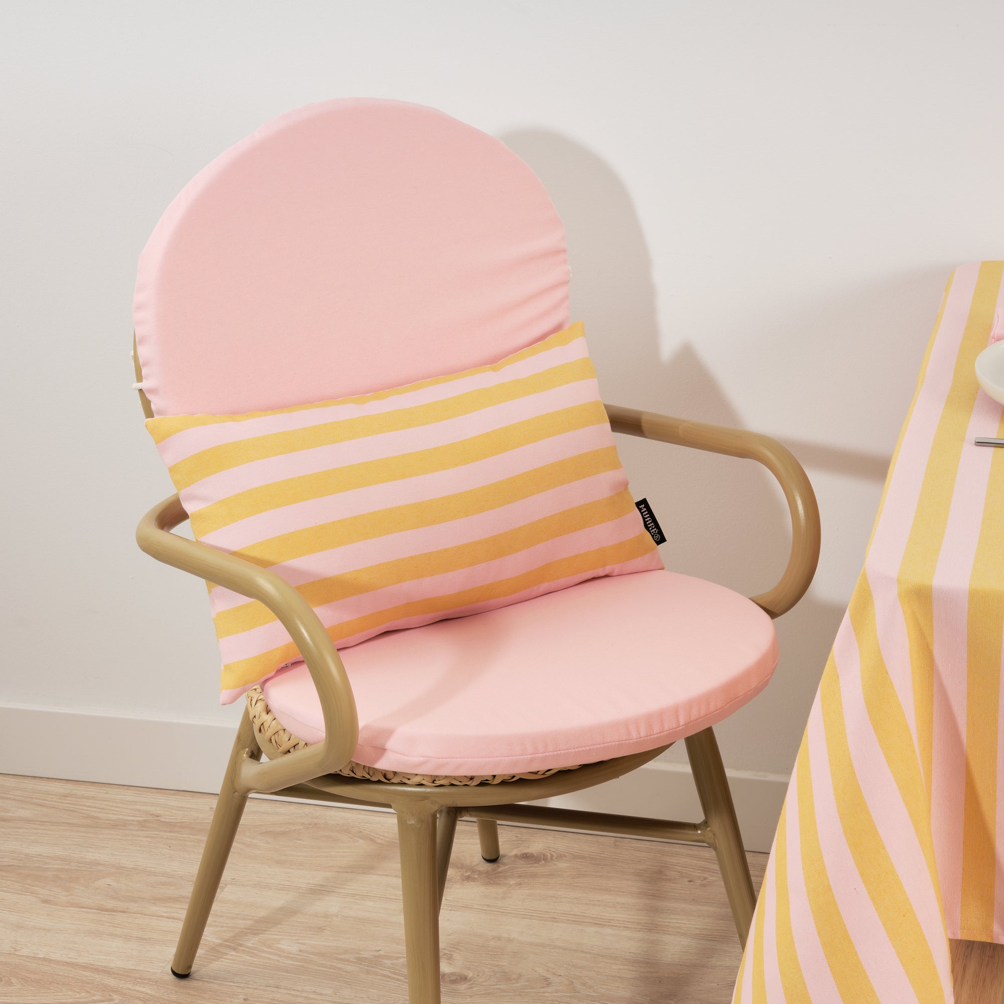 Maglia Pink Stripe and Egg Cushion Cover 30x50 cm