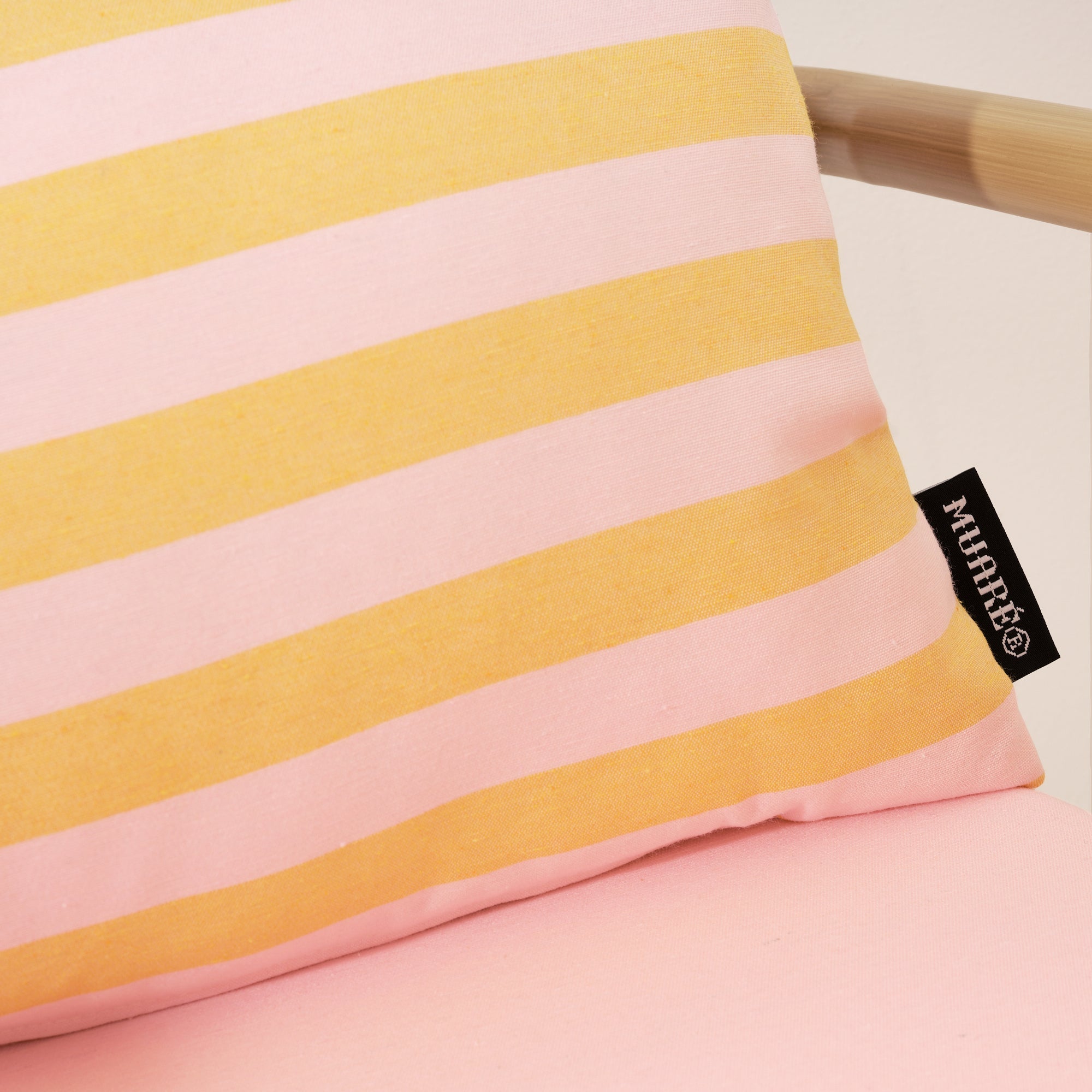 Maglia Pink Stripe and Egg Cushion Cover 30x50 cm