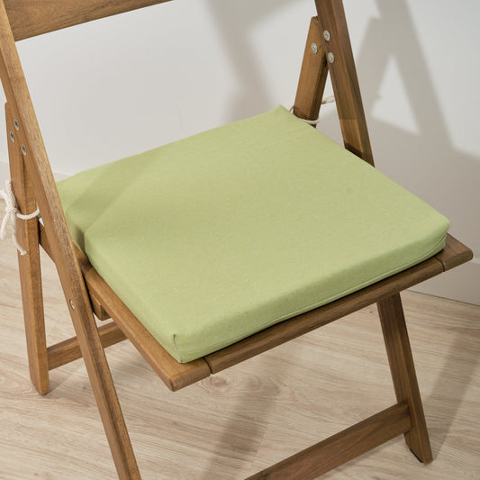 Cojín para asiento acolchado Maglia Liso Pistacho 40x40x5 cm