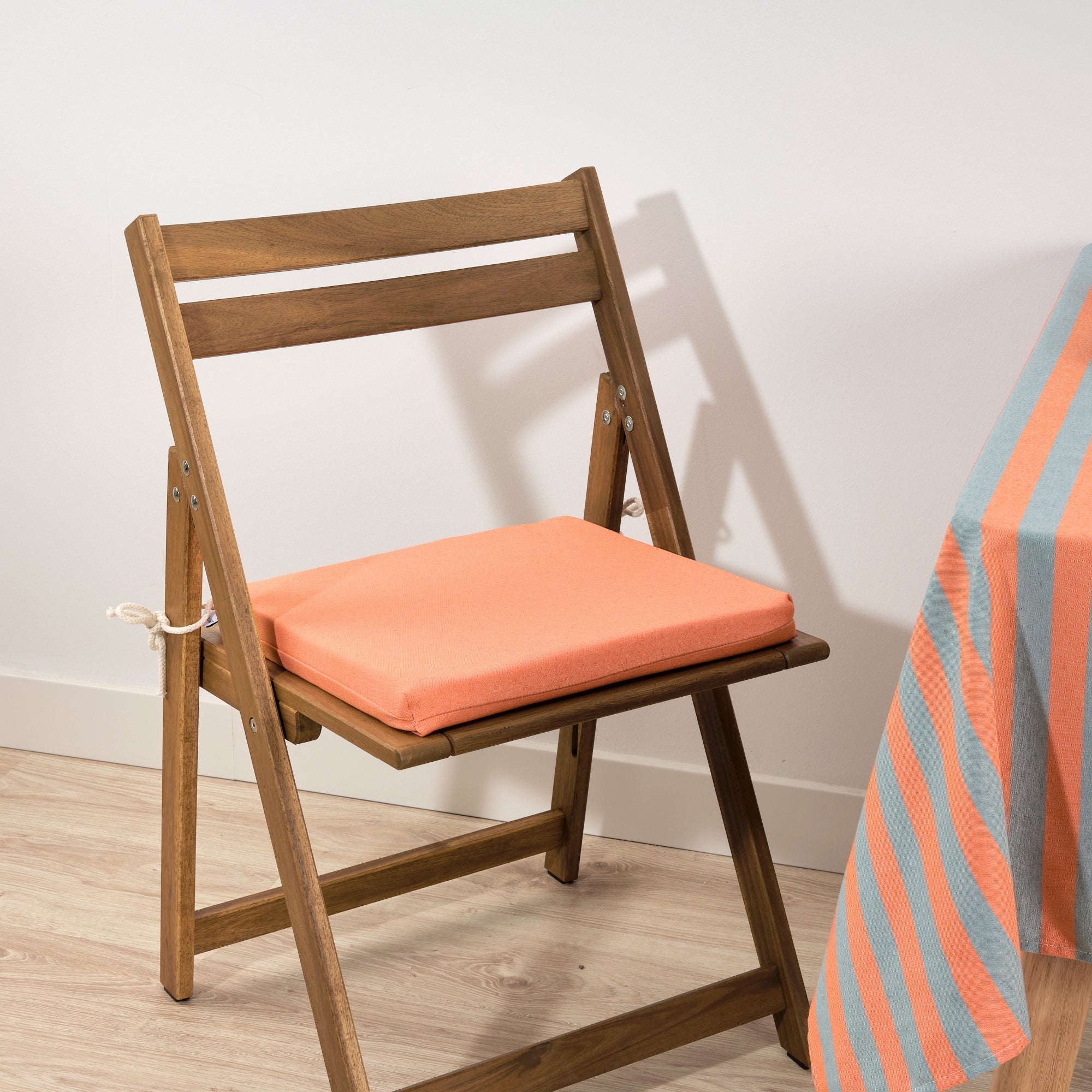 Padded seat cushion Maglia Liso Orange 40x40x5 cm