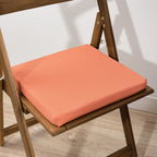 Padded seat cushion Maglia Liso Orange 40x40x5 cm