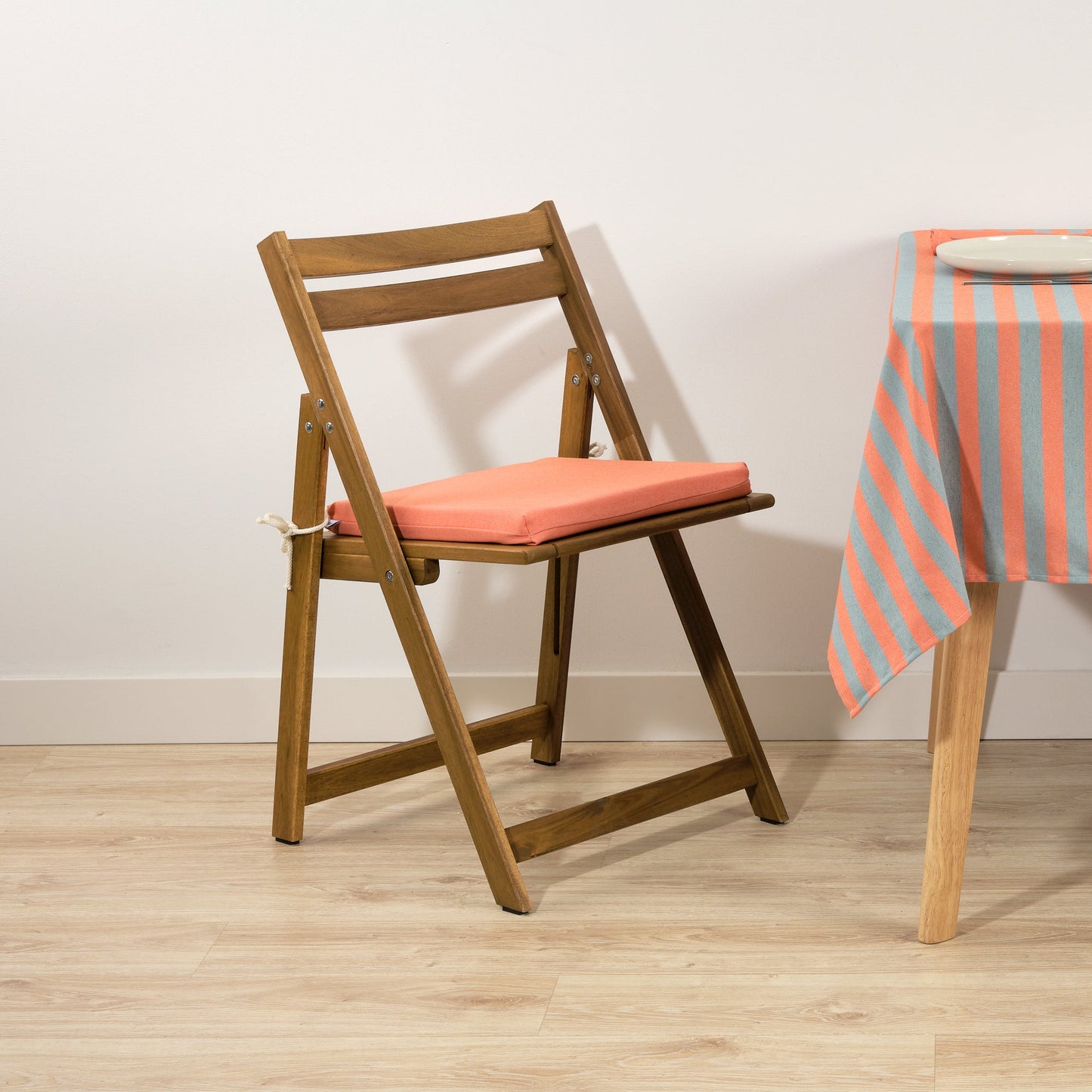 Cojín para asiento acolchado Maglia Liso Naranja 40x40x5 cm
