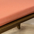 Padded seat cushion Maglia Liso Orange 40x40x5 cm