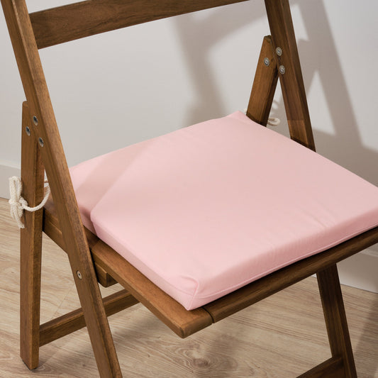 Cojín para asiento acolchado Maglia Liso Rosa 40x40x5 cm