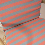Maglia Orange and Aqua Stripe Outdoor Chair Cushion 48x90 cm