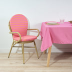 Maglia Outdoor Chair Cushion Fuchsia and Orange Stripe 48x90 cm