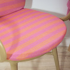 Maglia Outdoor Chair Cushion Fuchsia and Orange Stripe 48x90 cm