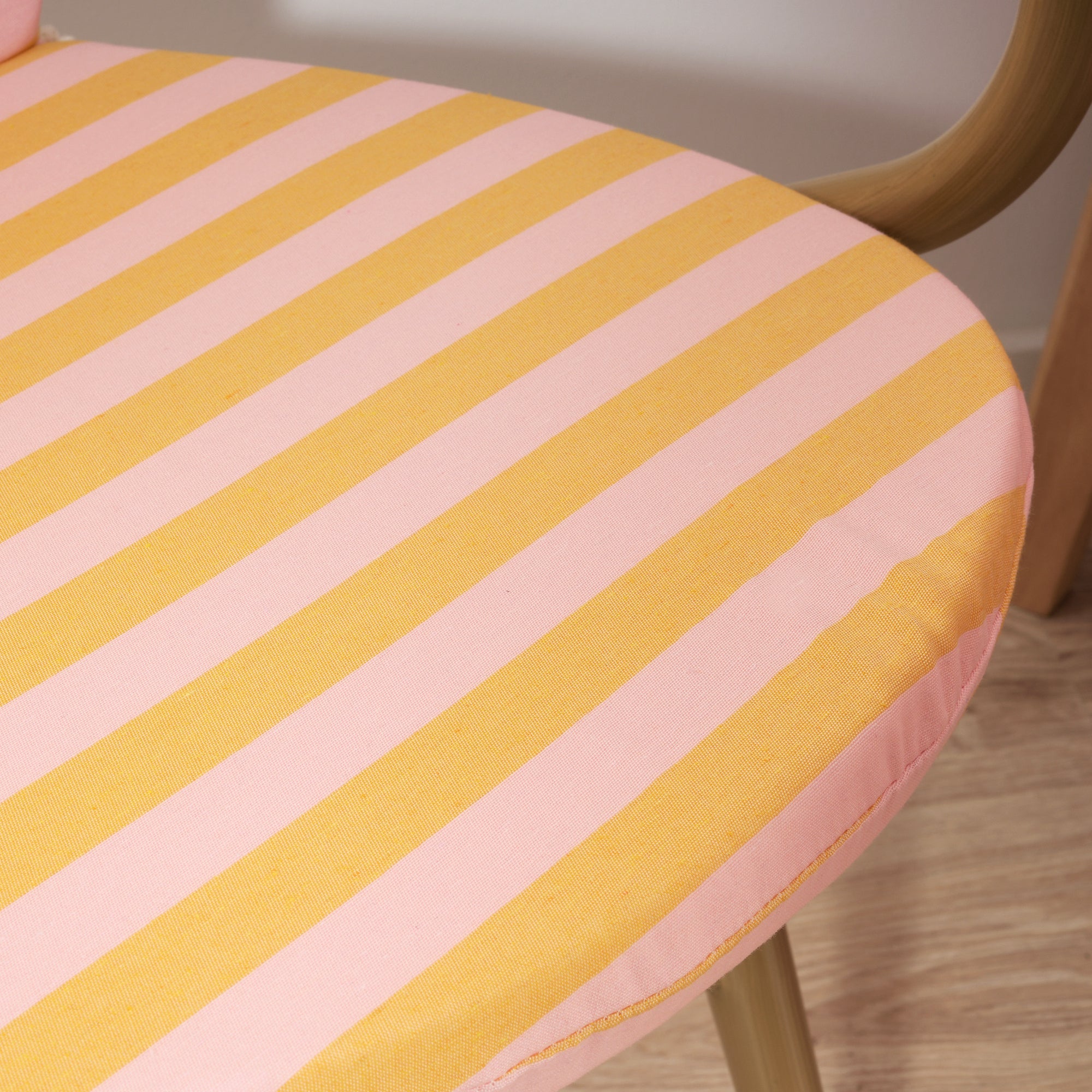 Maglia outdoor chair cushion pink stripe and yolk 48x90 cm