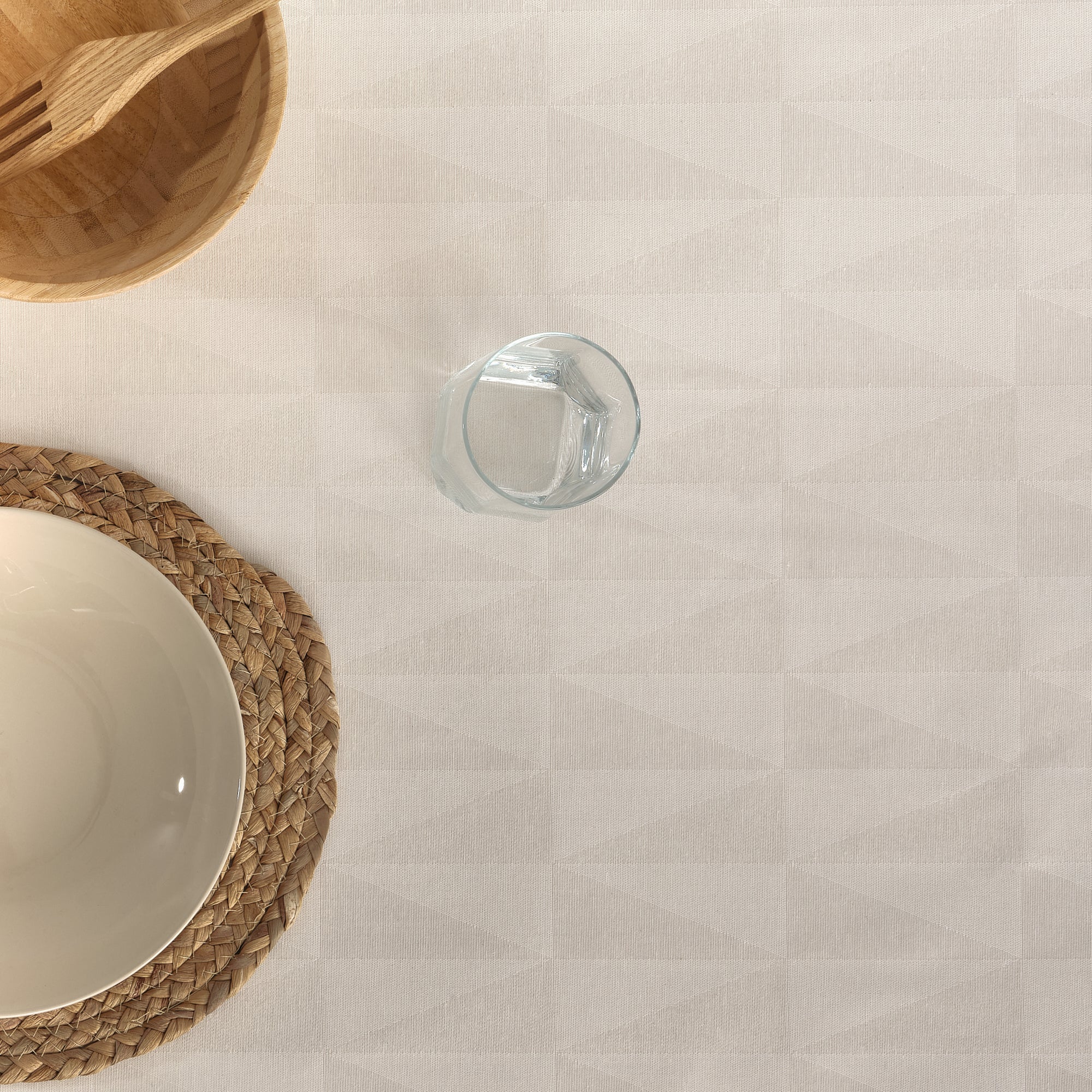 Alamo 3780 Nappe antitache Jacquard Écru