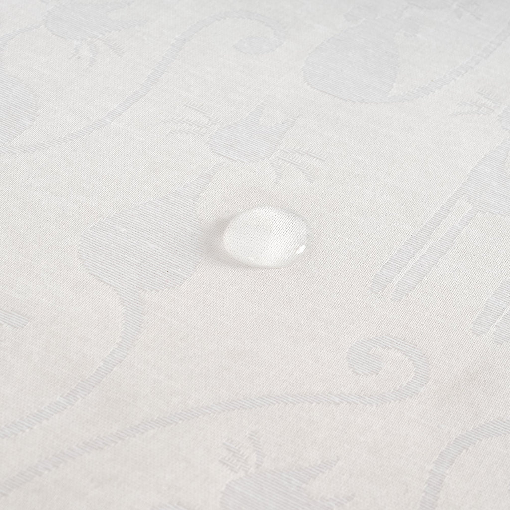 Nappe antitache jacquard acacia 2342 Blanc