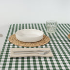 Nappe Vichy imperméable et antitache Toucher tissu vert