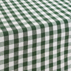 Nappe Vichy imperméable et antitache Toucher tissu vert