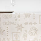 Jacquard fabric tablecloth golden thread PSC4732A