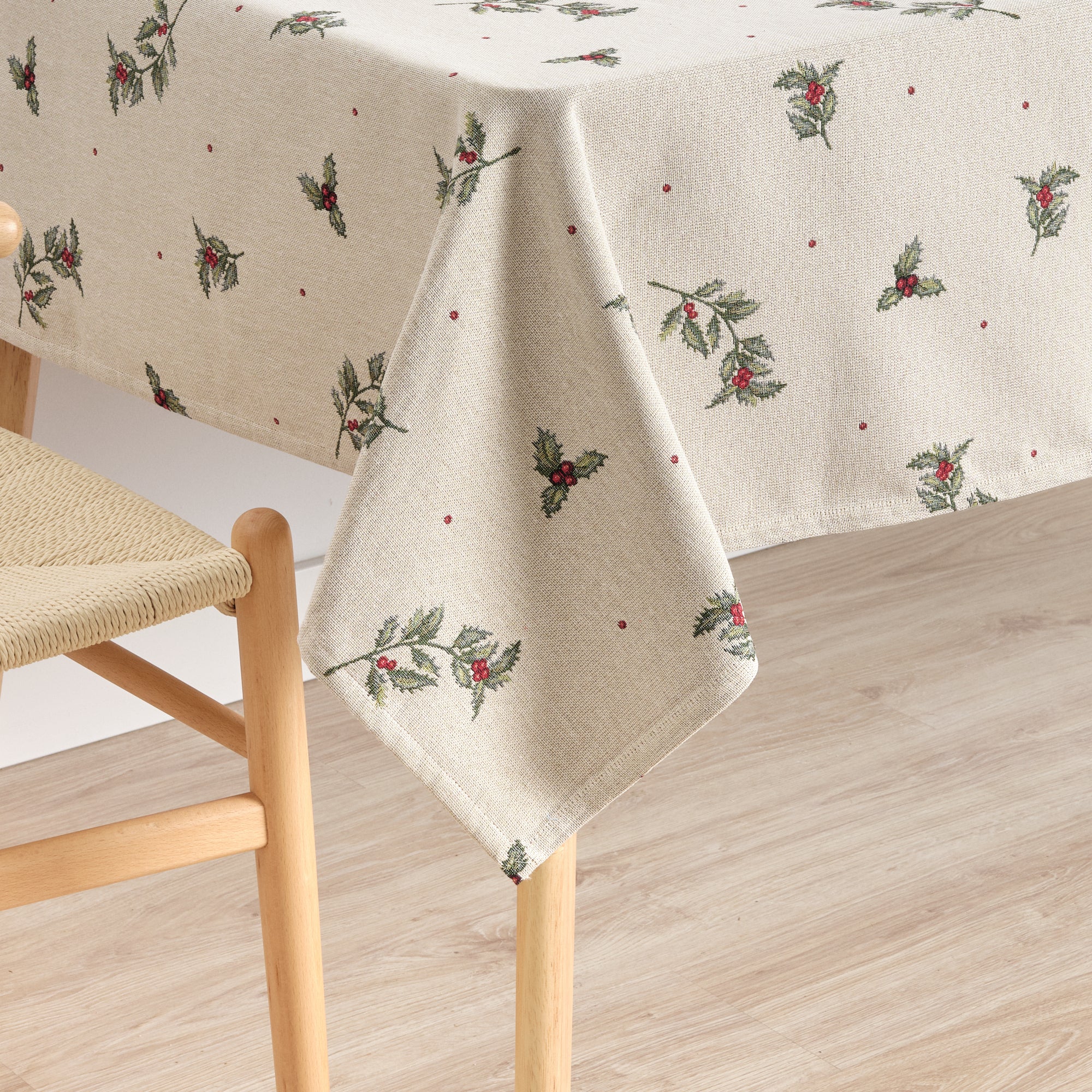 Premium Jacquard Stain-Resistant Tablecloth 33712B