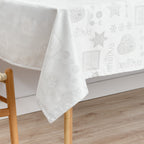 Silver thread jacquard fabric tablecloth PSC4732A