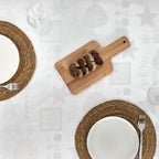 Silver thread jacquard fabric tablecloth PSC4732A