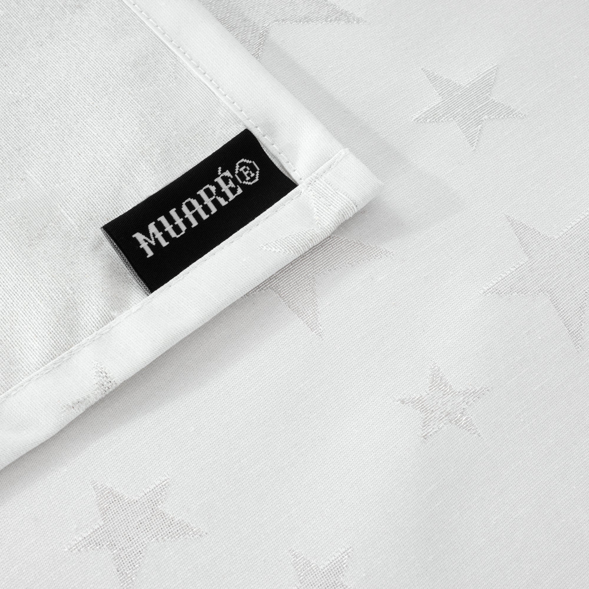 Nappe en tissu jacquard fil argent PSC4736A