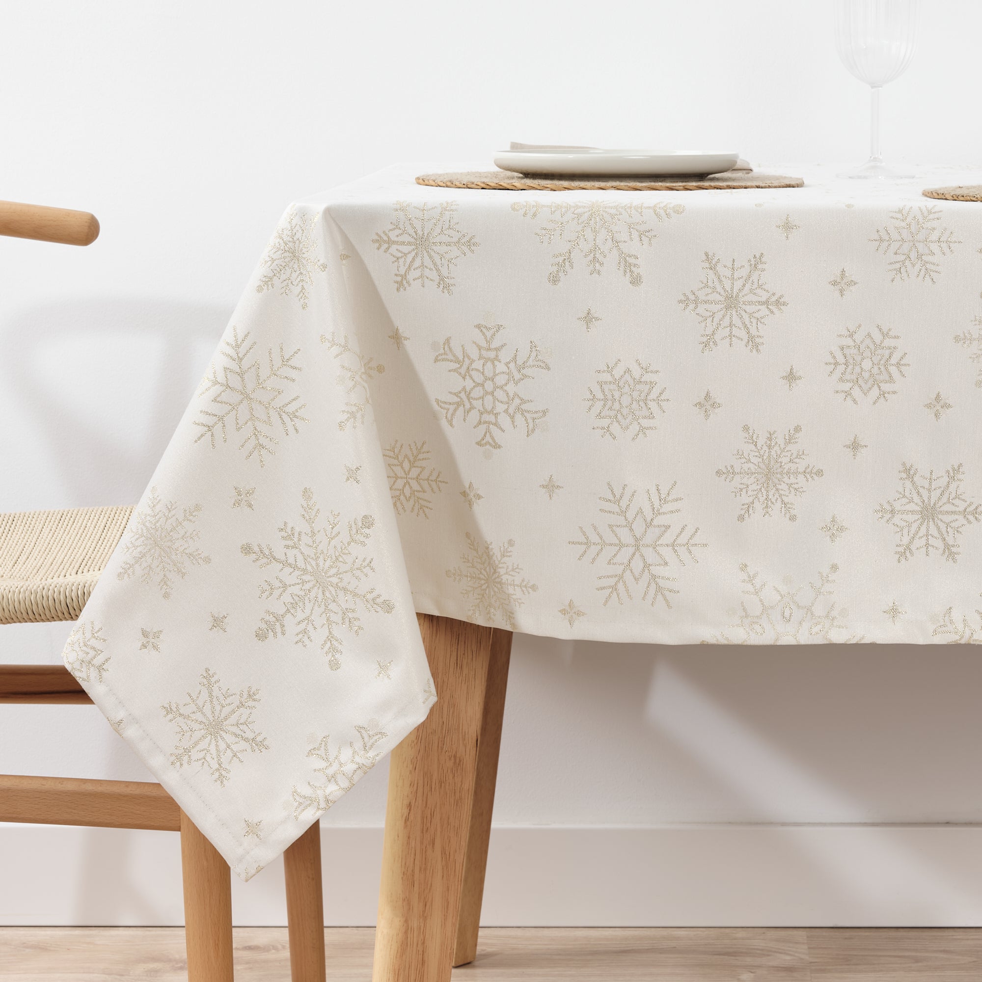 Golden thread jacquard fabric tablecloth PSC4821