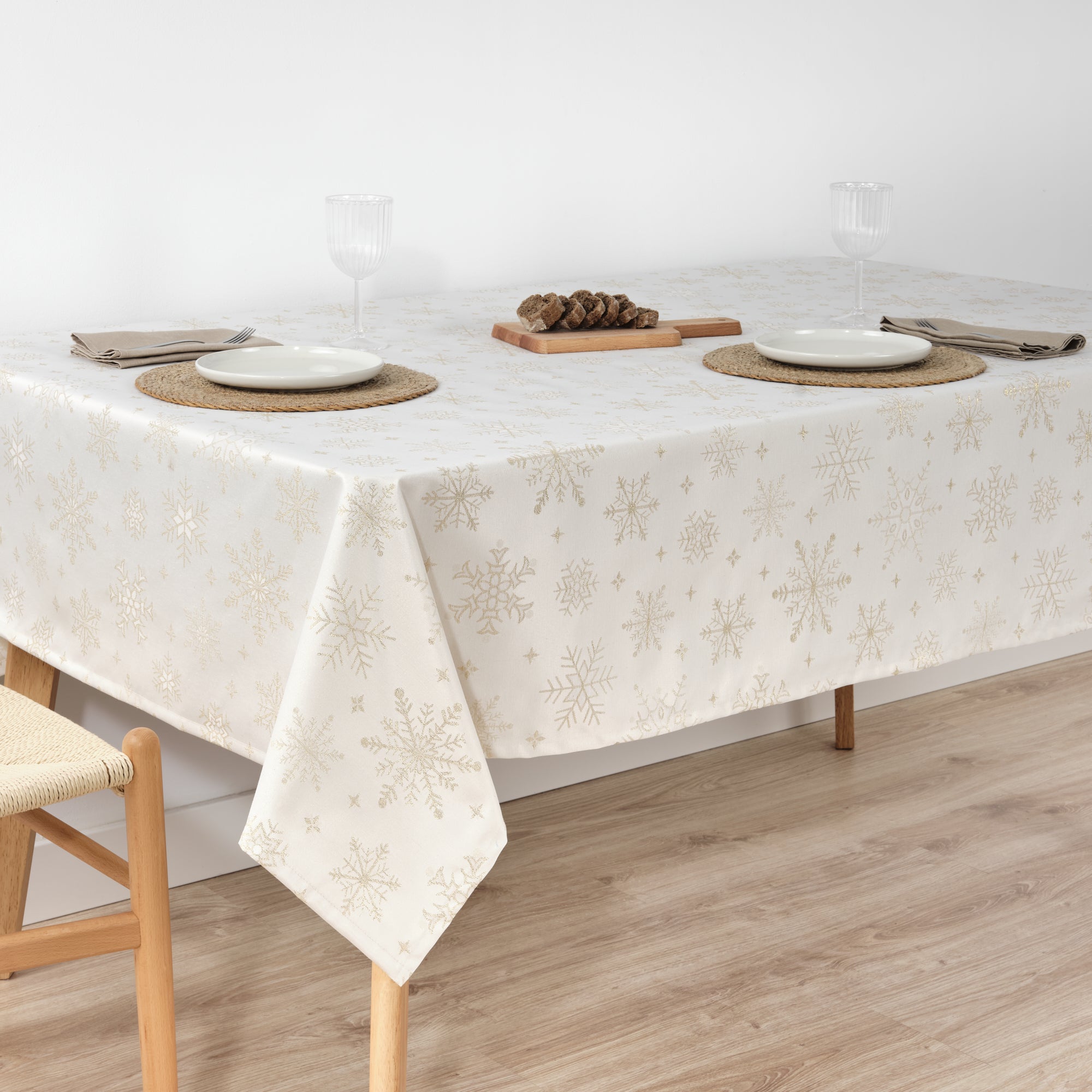 Golden thread jacquard fabric tablecloth PSC4821