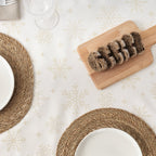 Golden thread jacquard fabric tablecloth PSC4821