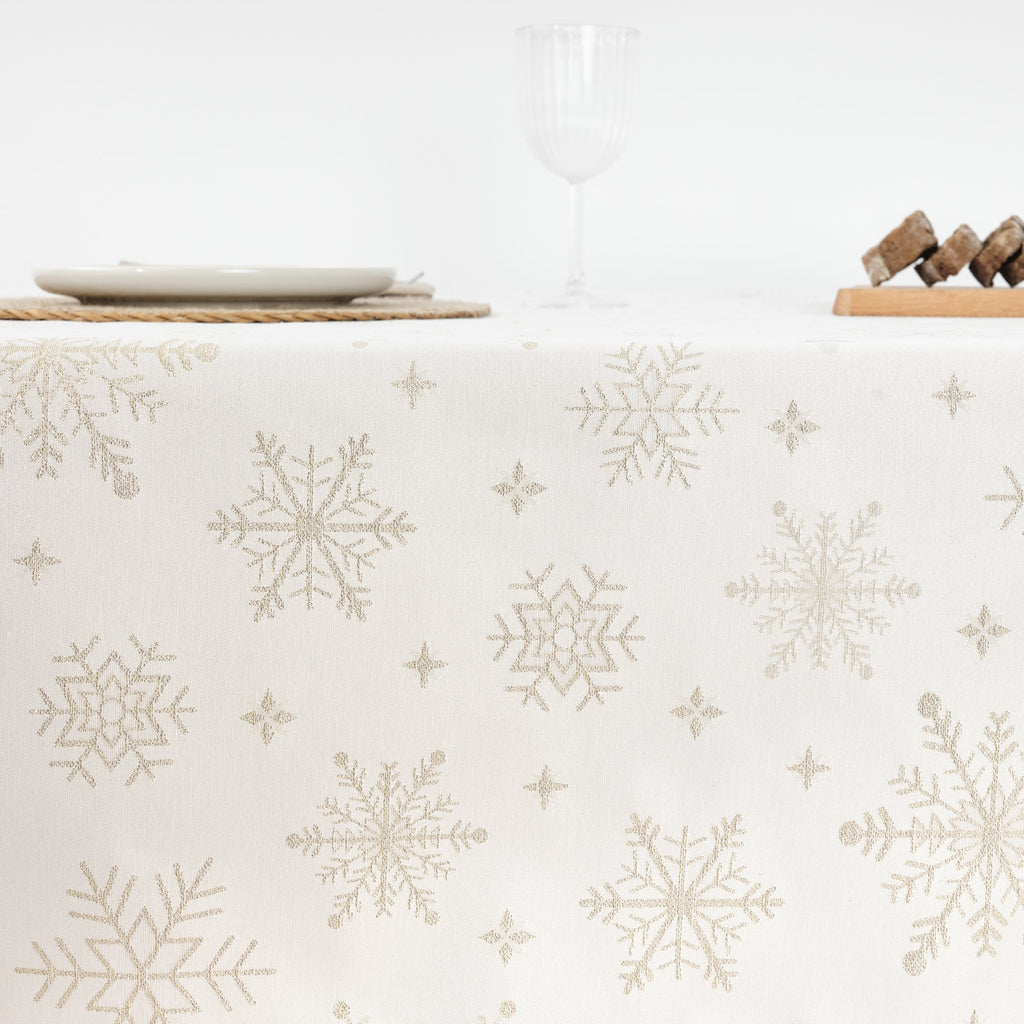 Golden thread jacquard fabric tablecloth PSC4821