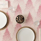 Reversible jacquard stain-resistant tablecloth 33740