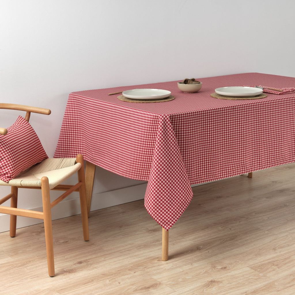Reversible jacquard stain-resistant tablecloth 33739C1