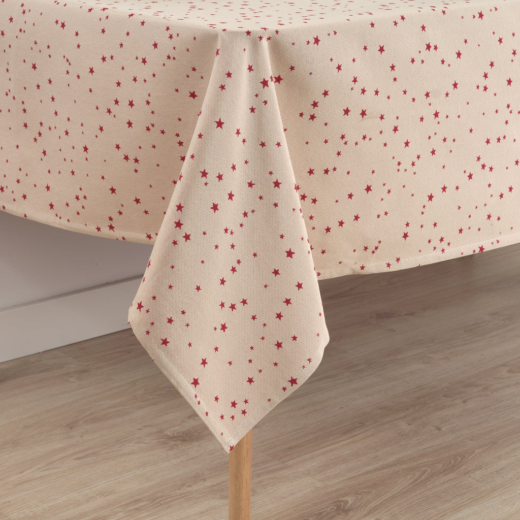 Reversible jacquard stain-resistant tablecloth 33741