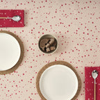 Reversible jacquard stain-resistant tablecloth 33741