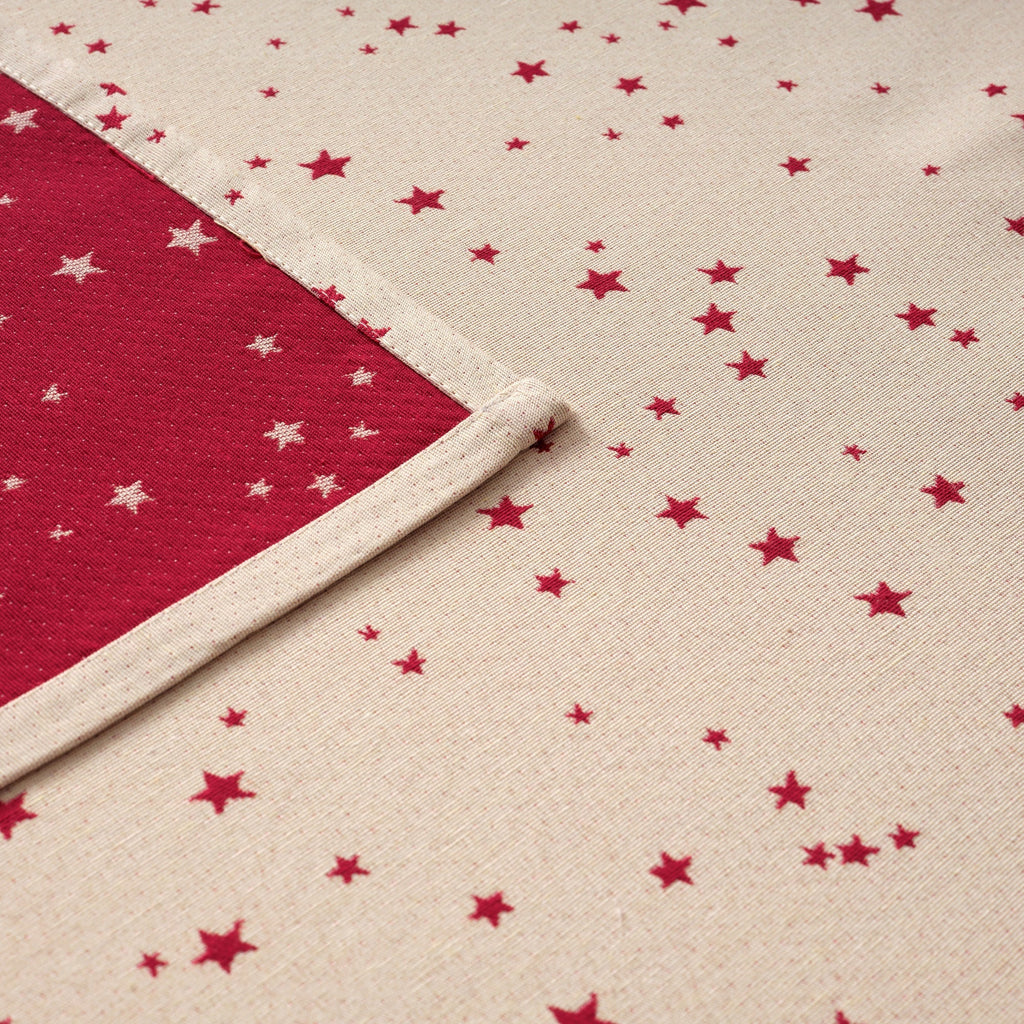 Reversible jacquard stain-resistant tablecloth 33741