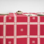 Reversible jacquard stain-resistant tablecloth 33742E