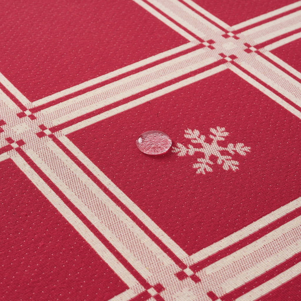 Reversible jacquard stain-resistant tablecloth 33742E