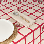 Jacquard stain-resistant tablecloth 33744B