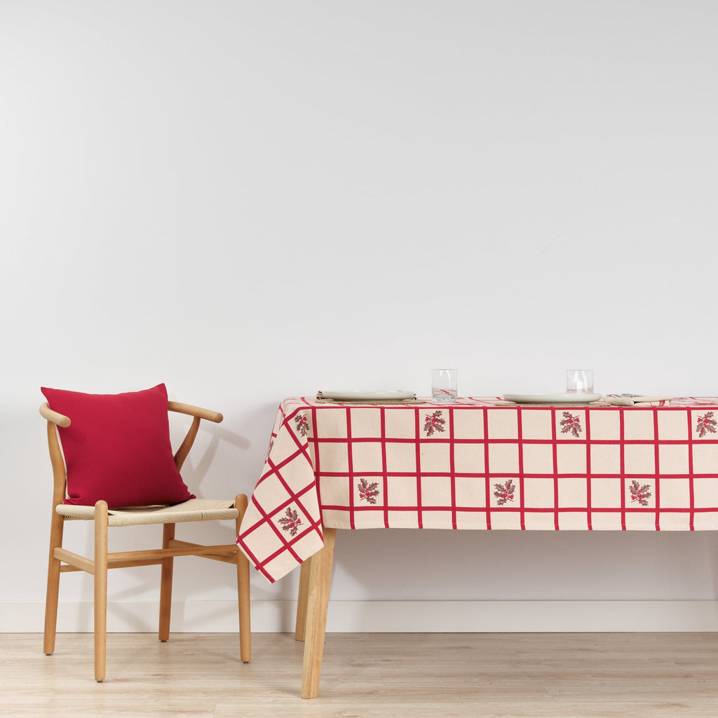 Jacquard stain-resistant tablecloth 33744B