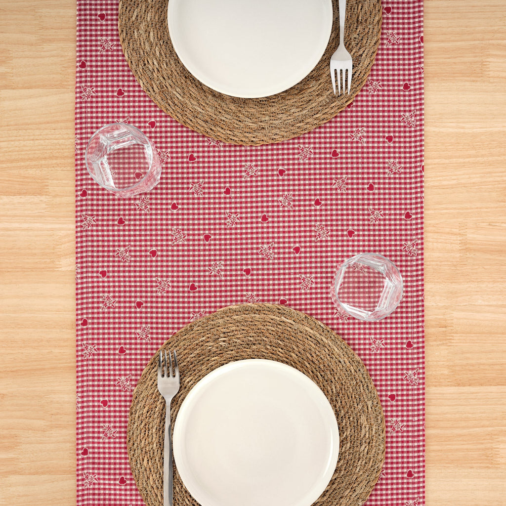 Chemin de table jacquard réversible 33785 45x140 cm