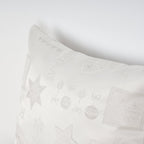 Housse de coussin jacquard fil argent 45x45 cm PSC4732A