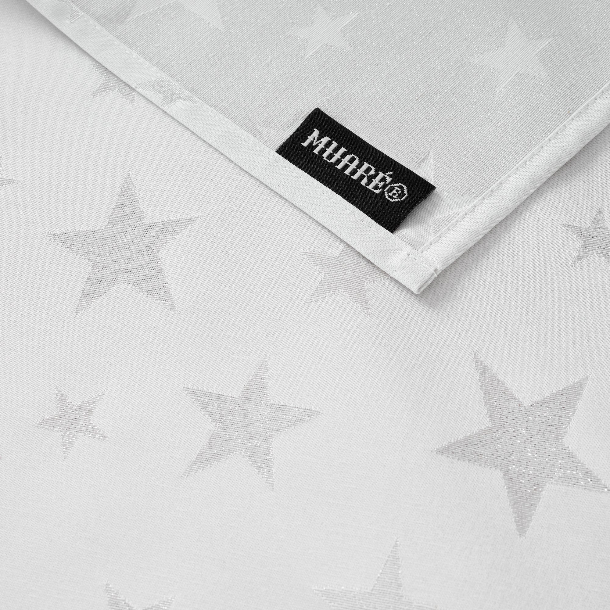 Chemin de table jacquard fil argent PSC4736A 45x140 cm