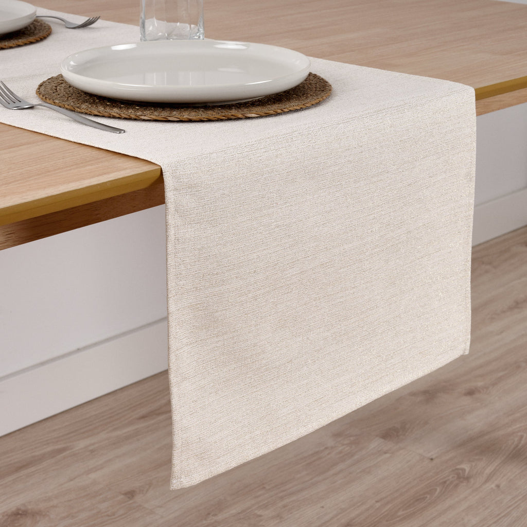 Chemin de table jacquard fil doré R17948 45x140 cm