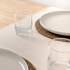 Chemin de table jacquard fil doré R17948 45x140 cm