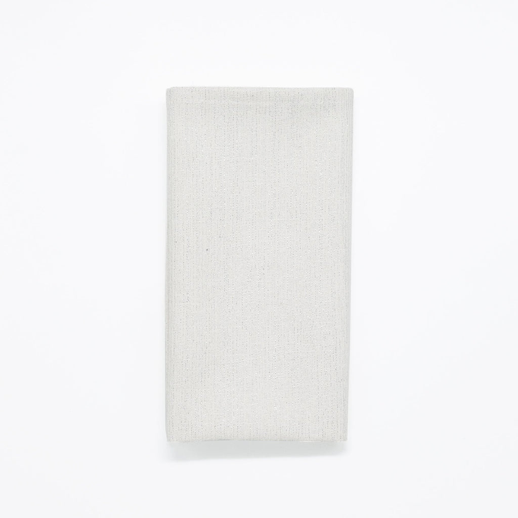 Paquet de 2 unités serviette jacquard fil argent R17948 45x45 cm