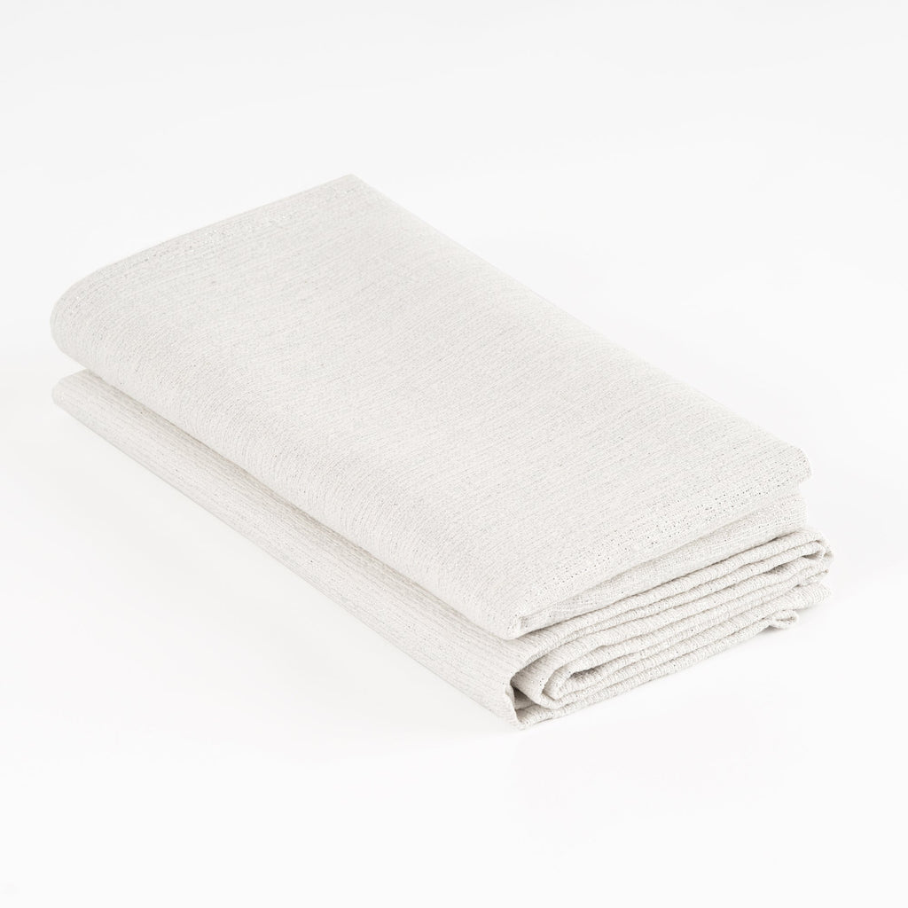 Paquet de 2 unités serviette jacquard fil argent R17948 45x45 cm