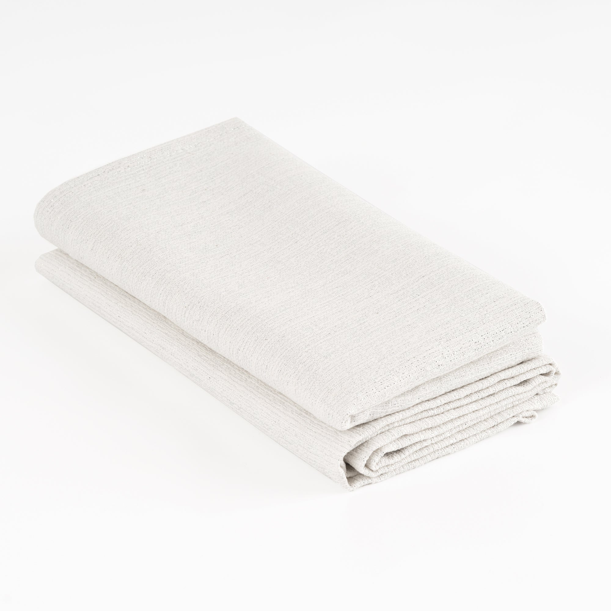Paquet de 2 unités serviette jacquard fil argent R17948 45x45 cm