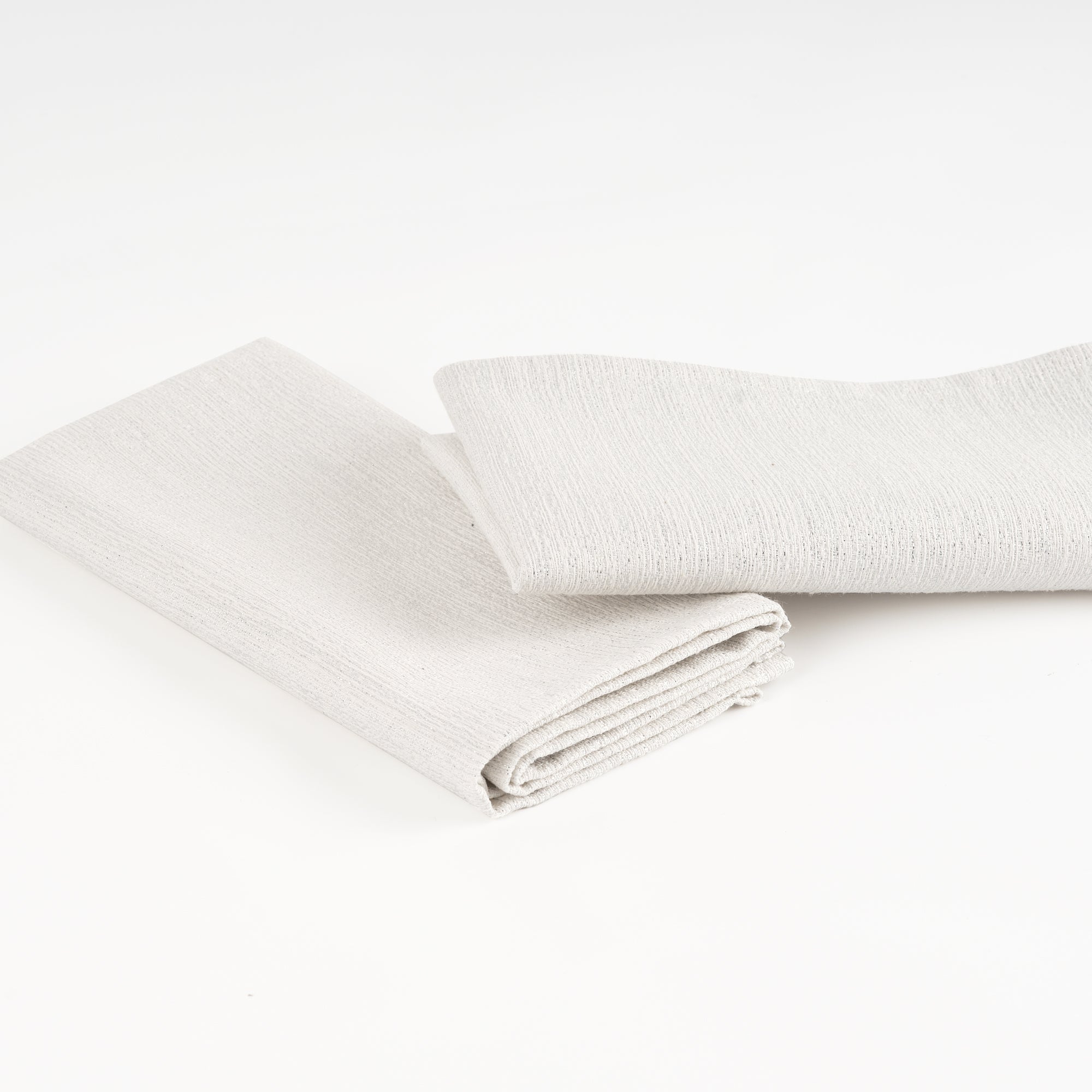 Paquet de 2 unités serviette jacquard fil argent R17948 45x45 cm