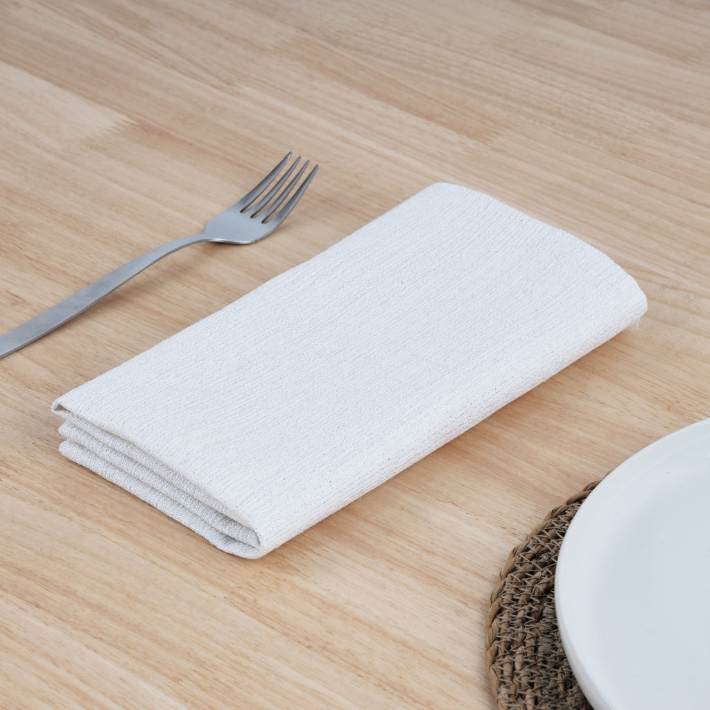 Paquet de 2 unités serviette jacquard fil argent R17948 45x45 cm