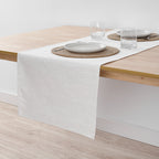 Chemin de table jacquard fil argent R17948 45x140 cm