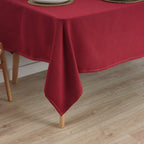 Nappe antitache premium jacquard lisse rouge