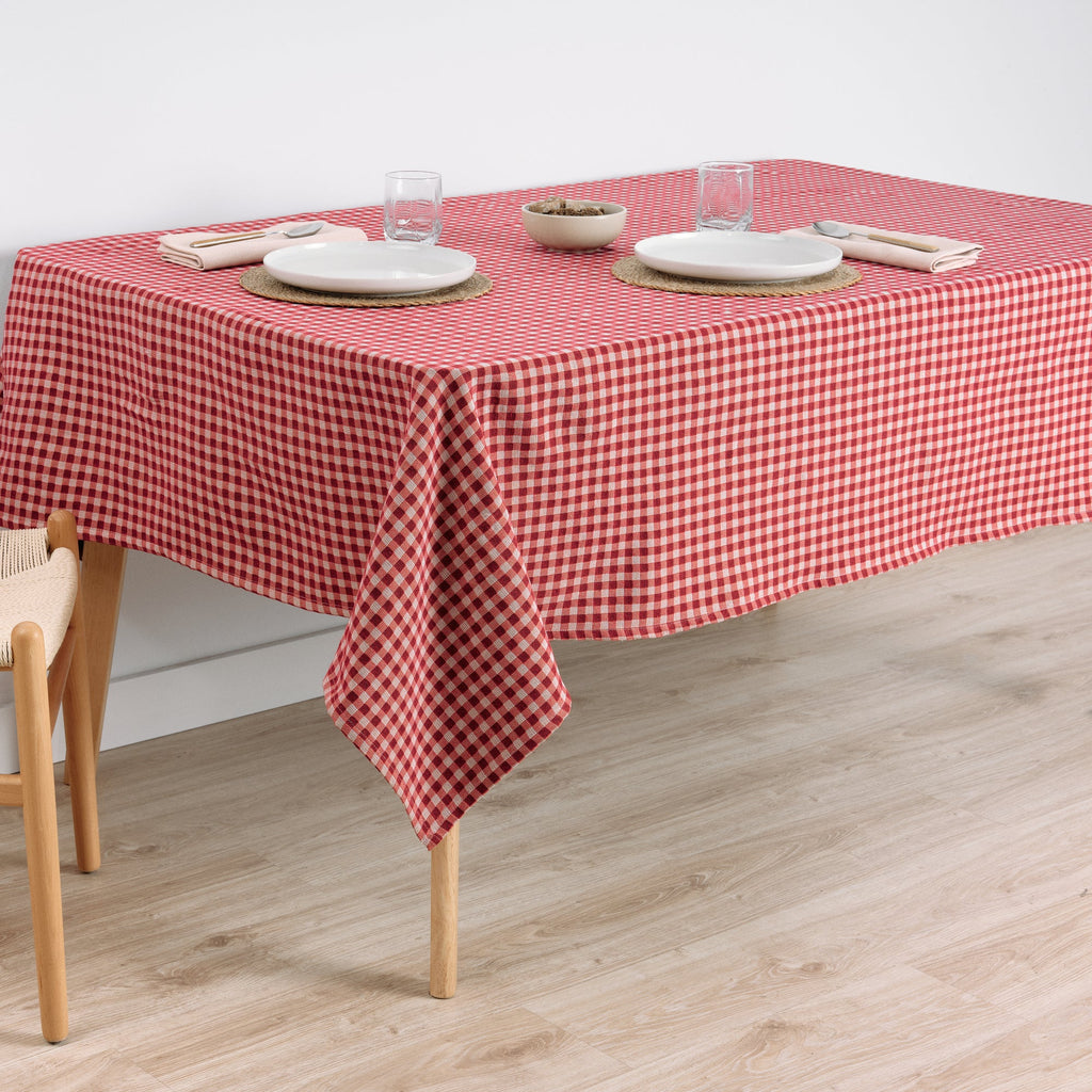 Nappe antitache premium jacquard Vichy