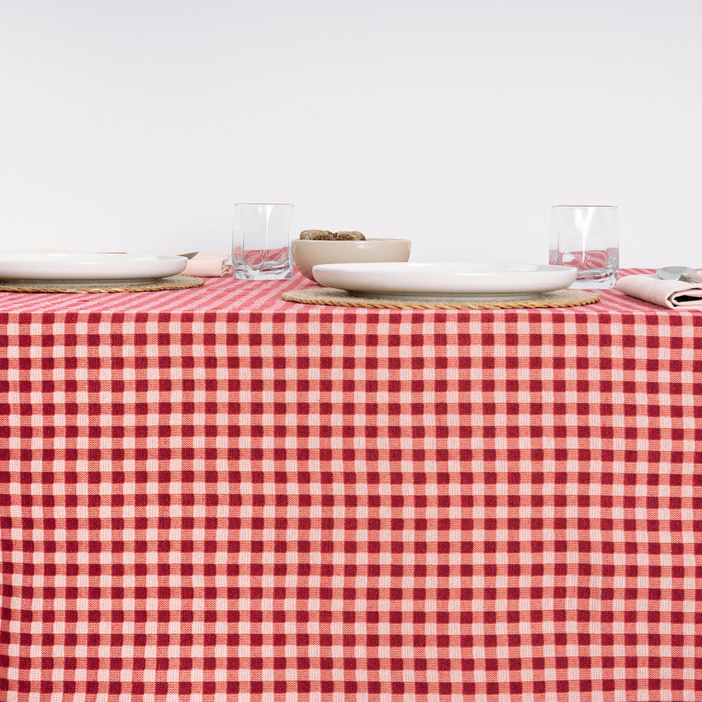 Nappe antitache premium jacquard Vichy