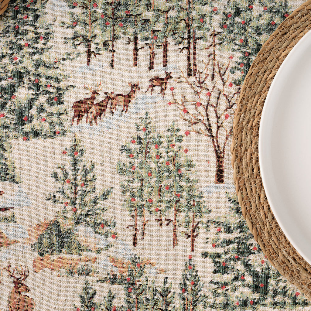 Premium Jacquard Stain-Resistant Tablecloth 33722B